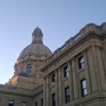 Facade of the Alberta Legislature Building in Edmonton