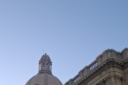Facade of the Alberta Legislature Building in Edmonton