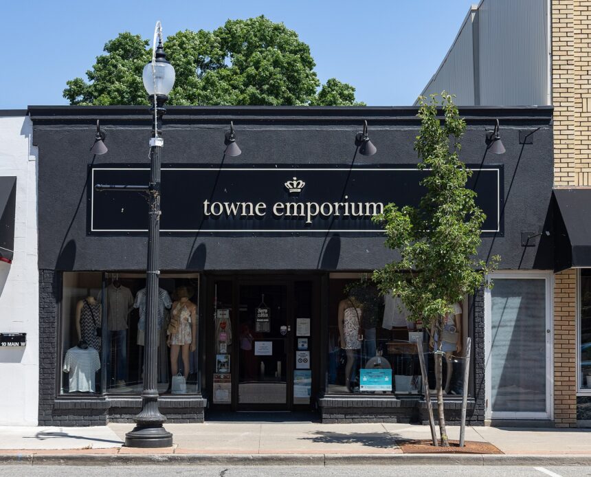 A small-town storefront in Kingsville, Ontario
