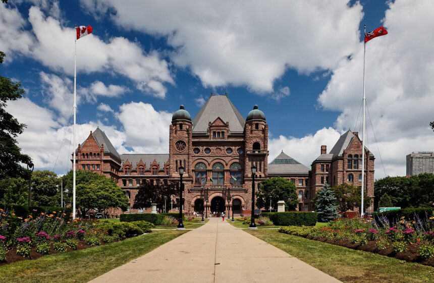 Ontario Legislative Building at Queen's Park in Toronto