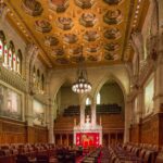 The Senate Chamber in Canada's Parliament Centre Block