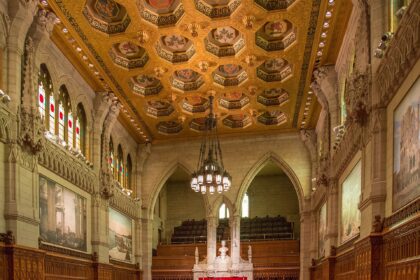 The Senate Chamber in Canada's Parliament Centre Block